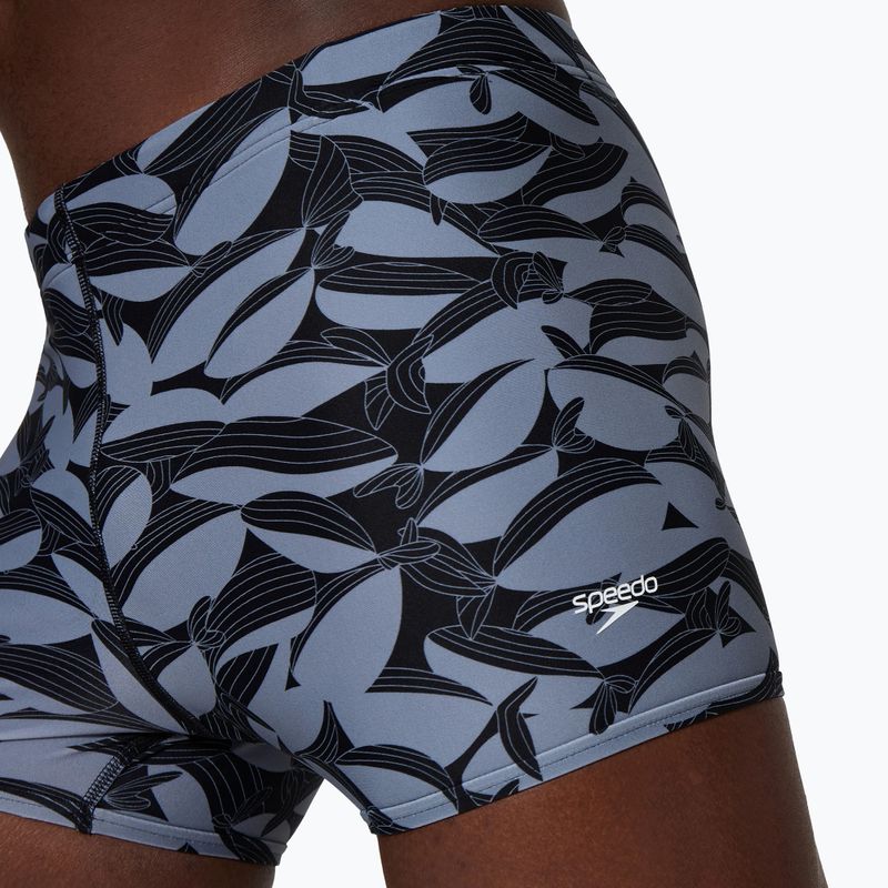 Boxer da bagno uomo Speedo Print Beachstar Square Leg Anthracite/Coin Grey 4