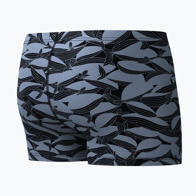 Boxer da bagno uomo Speedo Print Beachstar Square Leg Anthracite/Coin Grey 7