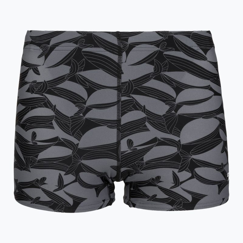 Boxer da bagno uomo Speedo Print Beachstar Square Leg Anthracite/Coin Grey 5
