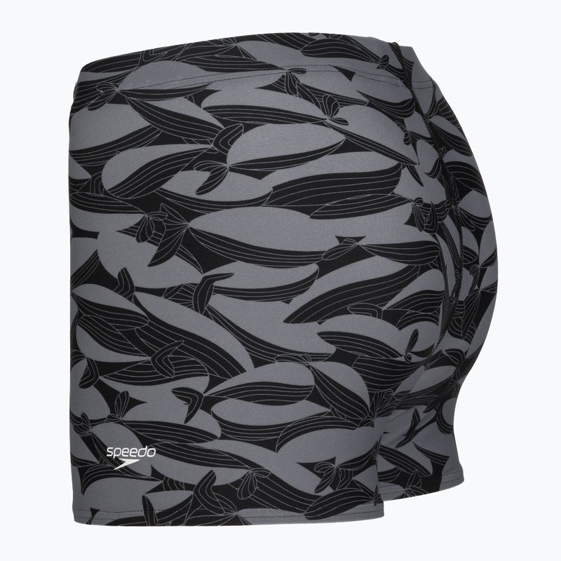 Boxer da bagno uomo Speedo Print Beachstar Square Leg Anthracite/Coin Grey 7