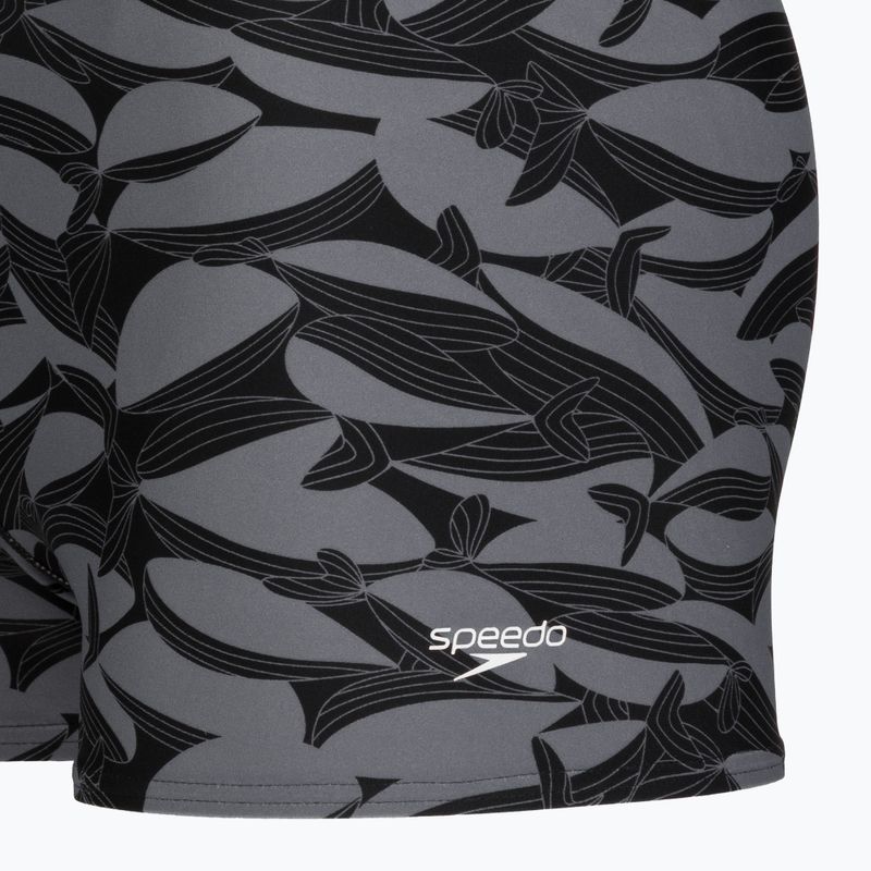 Boxer da bagno uomo Speedo Print Beachstar Square Leg Anthracite/Coin Grey 8