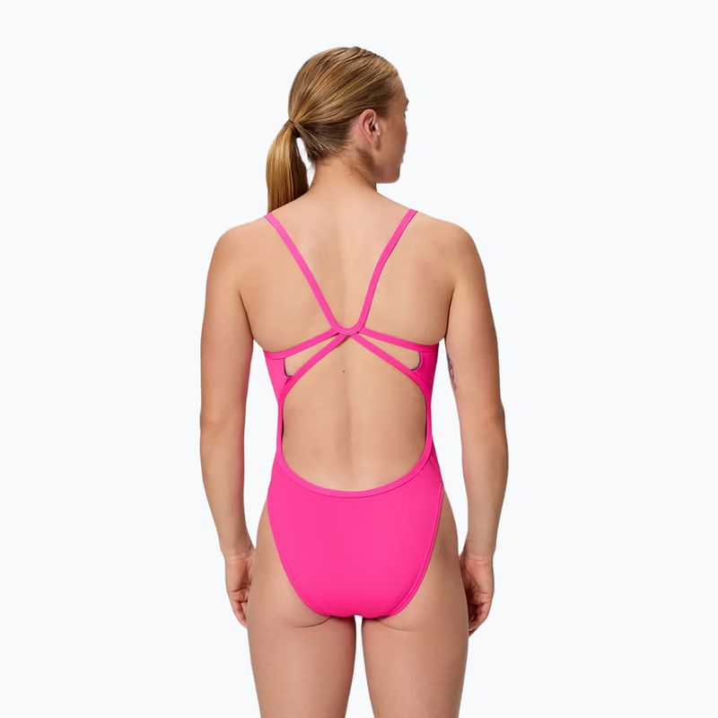 Costume intero da donna Speedo Solid Web punchy pink 2
