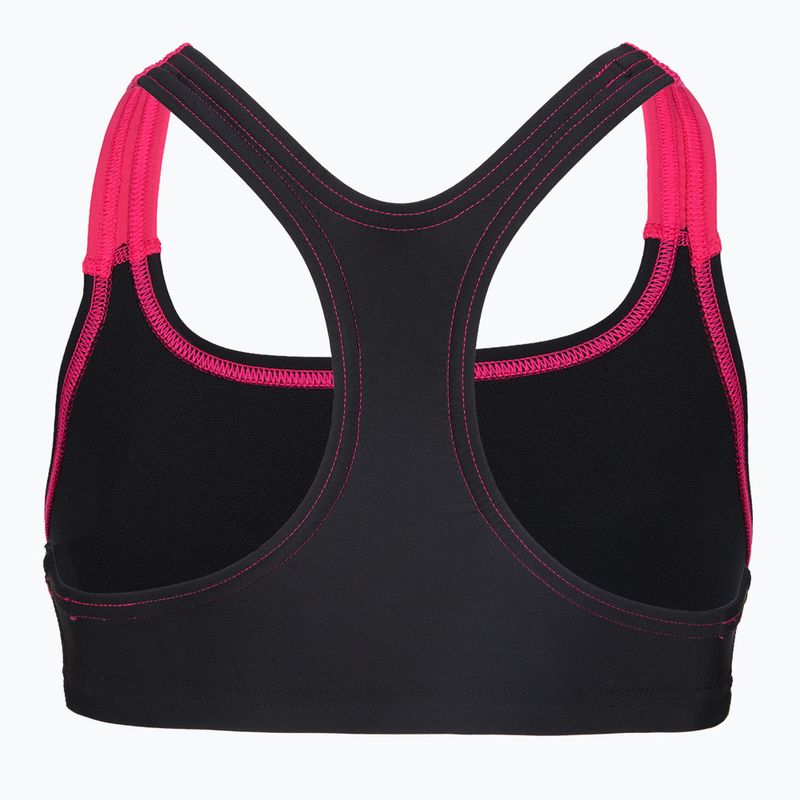 Costume da bagno due pezzi bambino Speedo Medley Logo Racerback 2pc anthracite/pink 4