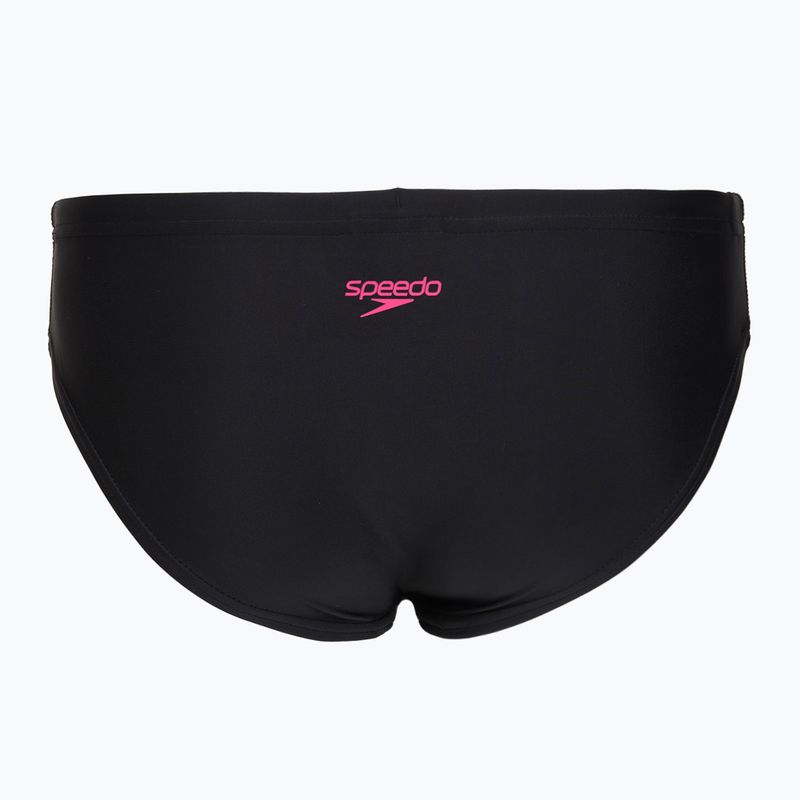 Costume da bagno due pezzi bambino Speedo Medley Logo Racerback 2pc anthracite/pink 7