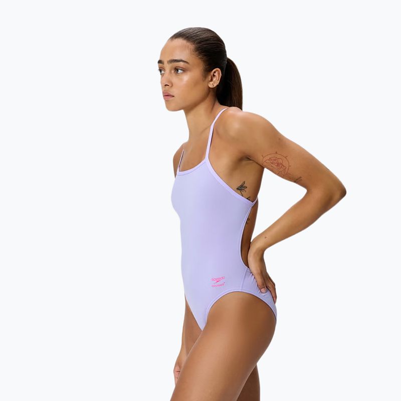 Costume intero donna Speedo FL Solid V-Back 2.0 bright lavender 3