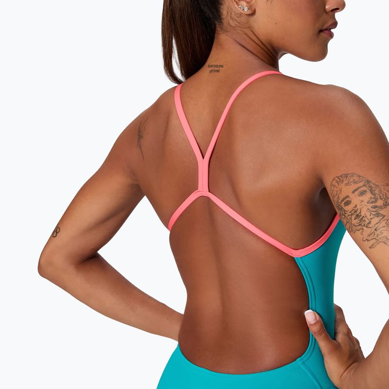 Costume intero donna Speedo FL Solid V-Back 2.0 Mayan Blue 4