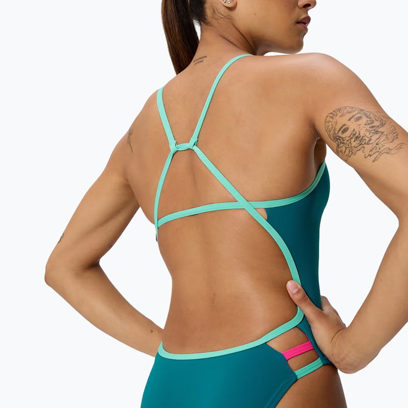 Costume intero donna Speedo Solid Tri peacock 4