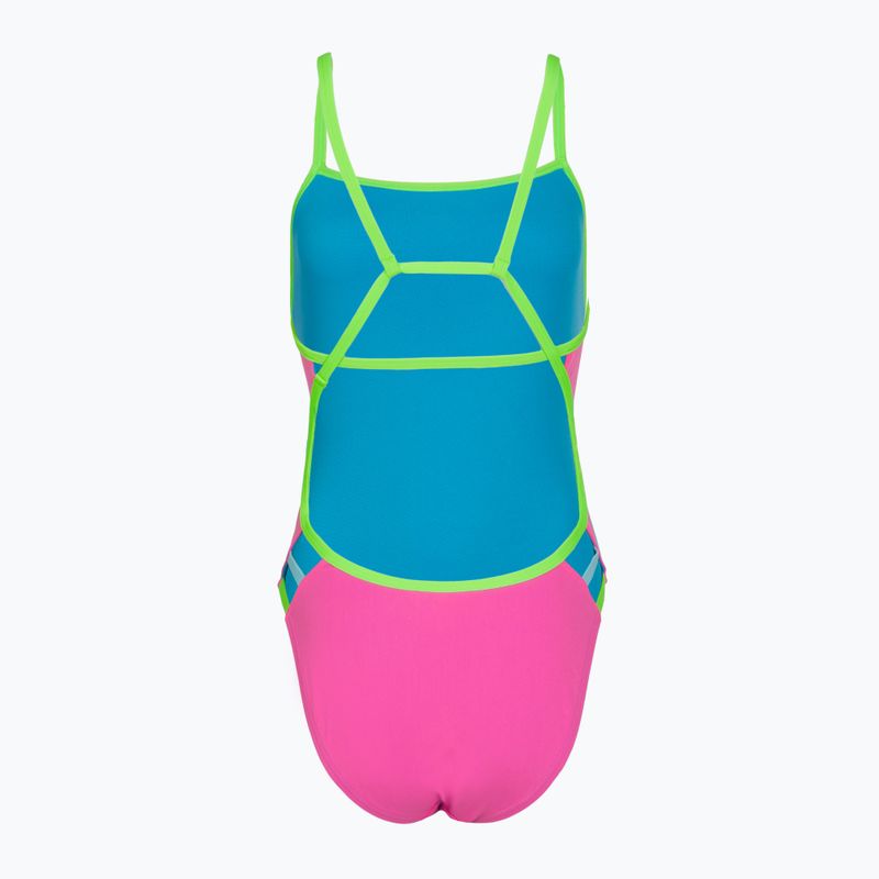 Costume intero da donna Speedo Solid Tri neon flamingo 2