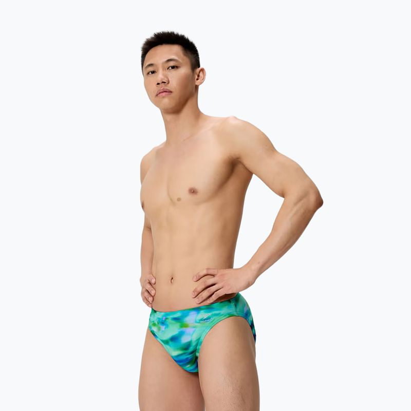 Boxer da bagno uomo Speedo Printed Brief sunset grove/green 3