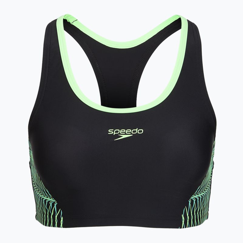 Costume da bagno due pezzi da donna Speedo Placement Raceback 2pc anthracite/clover 3
