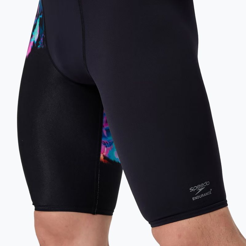Jammer da nuoto uomo Speedo Placement Aquashort glitchy garden/black 6