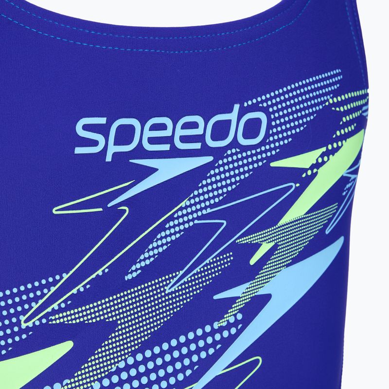 Costume da bagno intero bambino Speedo Medley Logo Medalist sapphire/mayan blue 3