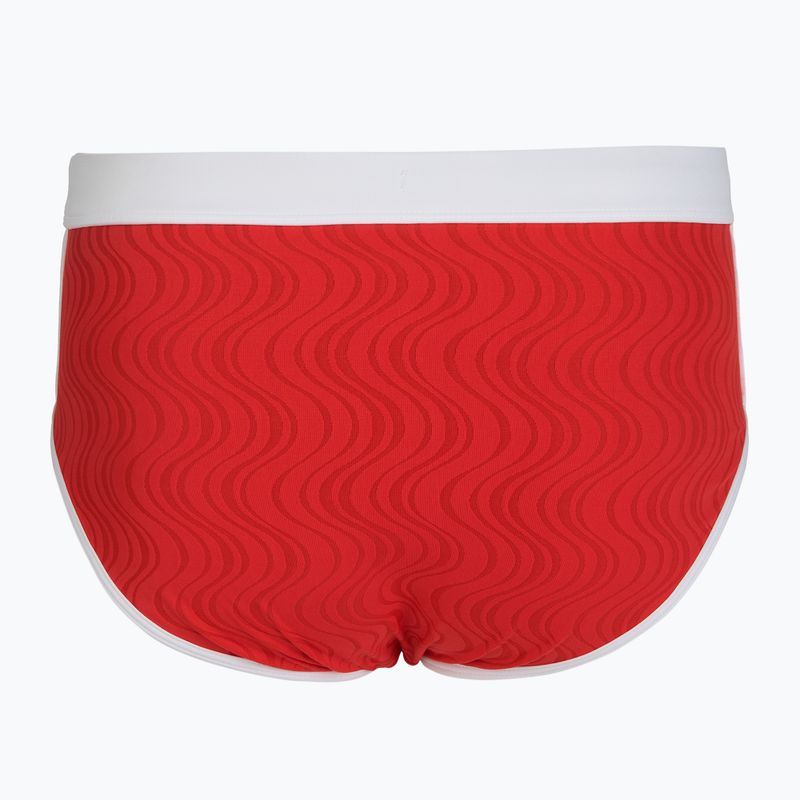 Slip da nuoto uomo Speedo Texture Brief 3.5" high risk red 2