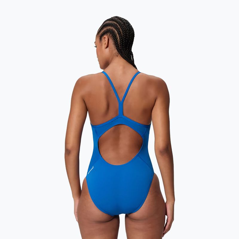 Costume da nuoto intero donna Speedo Endurance+ Logo Thin Strap Turkish Sea 2