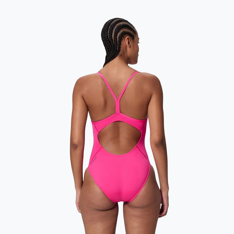 Costume intero da donna Speedo Endurance+ Logo Thin Strap margarita pink 2