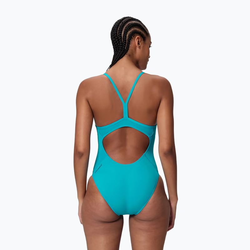 Costume intero donna Speedo Endurance+ Logo Thin Strap mayan blue 2