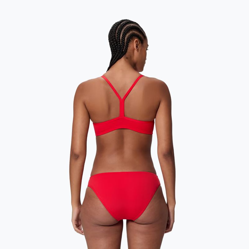 Costume da bagno due pezzi donna Speedo Endurance+ Logo Thin Strap High Risk Red 2
