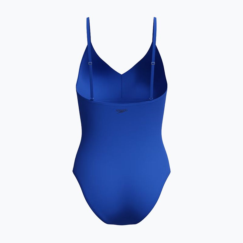 Costume intero da donna Speedo Solid V-Neck deep sapphire 2