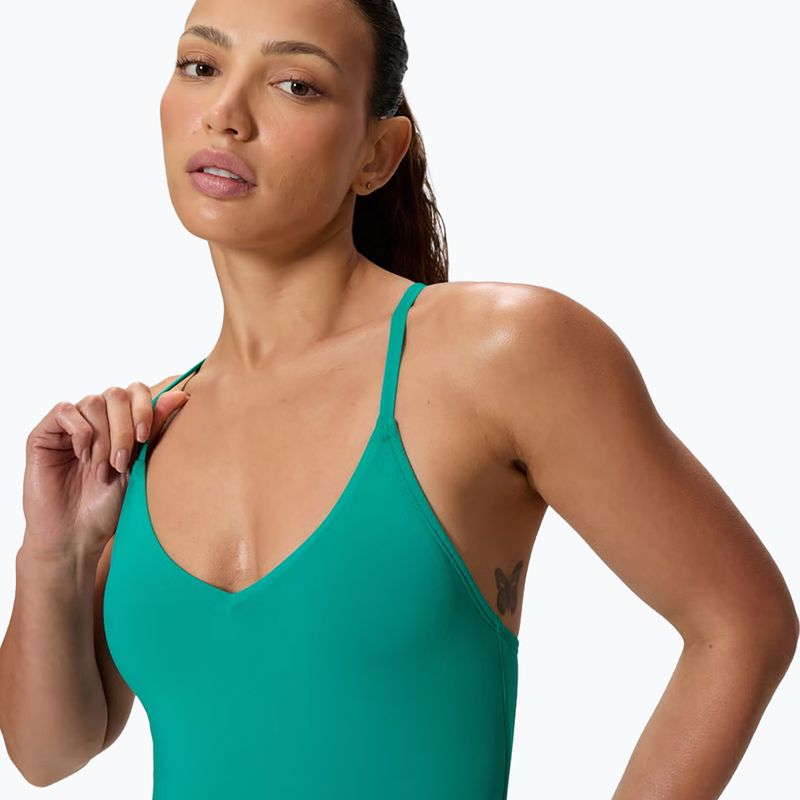 Costume intero donna Speedo Solid V-Neck peacock teal 4