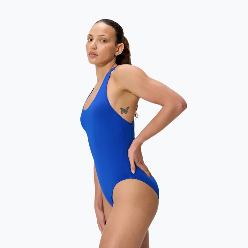 Costume intero donna Speedo Solid Scoop Neck deep sapphire 3