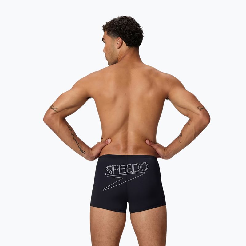Boxer da bagno uomo Speedo Endurance+ Logo Aquashort anthracite 2