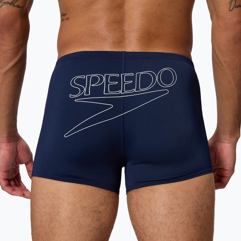 Boxer da nuoto uomo Speedo Endurance+ Logo Aquashort peacoat 5