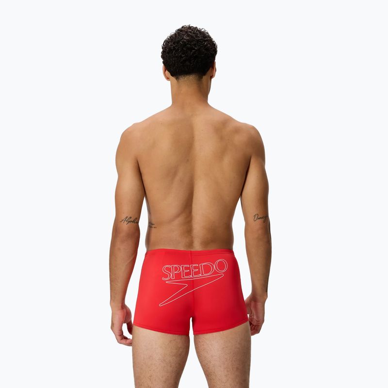 Boxer da bagno uomo Speedo Endurance+ Logo Aquashort high risk red 2