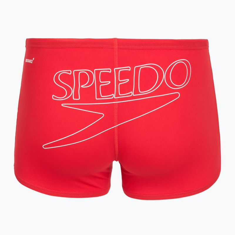 Boxer da bagno uomo Speedo Endurance+ Logo Aquashort high risk red 2
