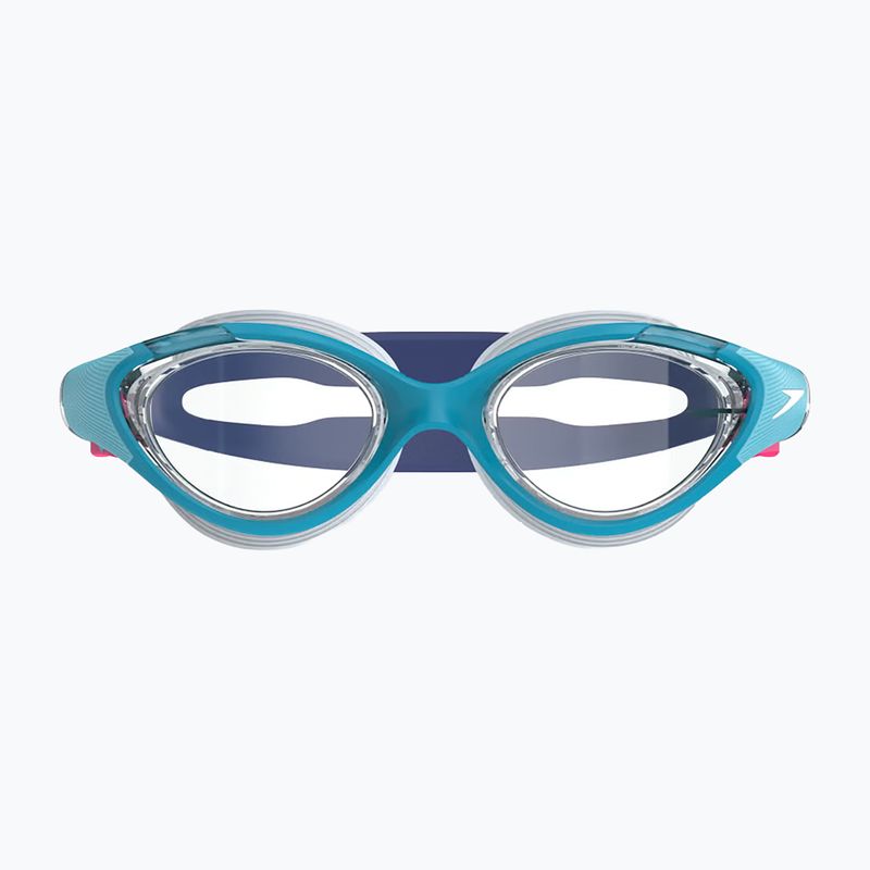 Occhialini da nuoto donna Speedo Biofuse 2.0 mayan blue/clear 2