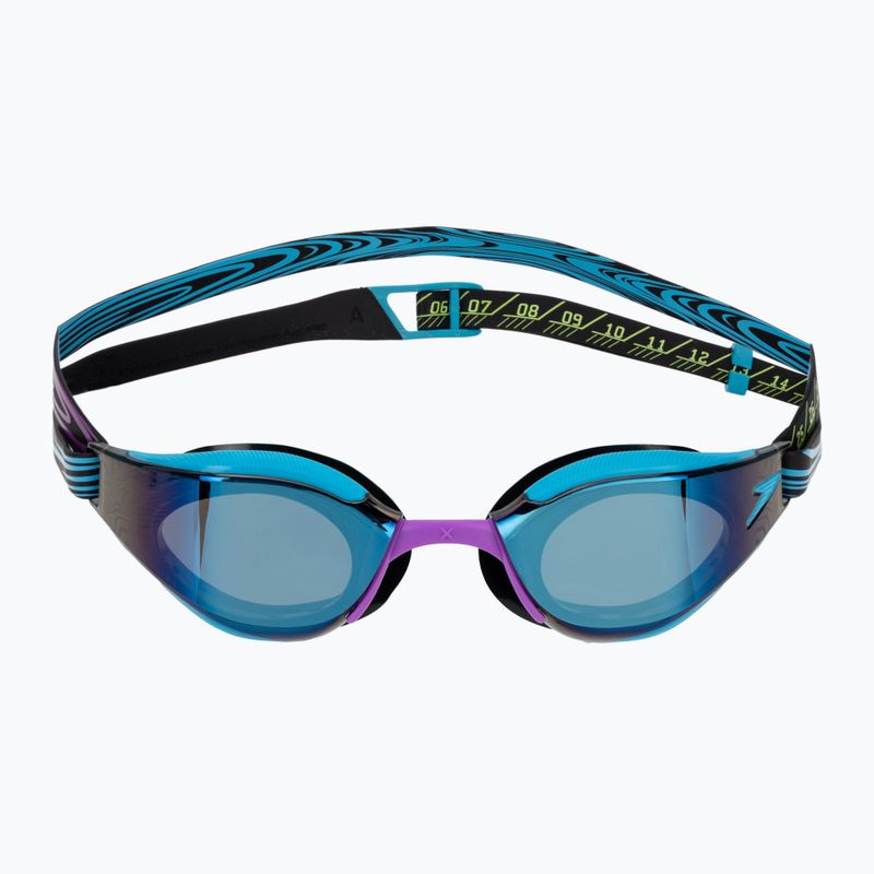 Occhialini da nuoto Speedo Fastskin Hyper Elite Mirror Mayan Blue/Smoke/Tropical Horizon 2