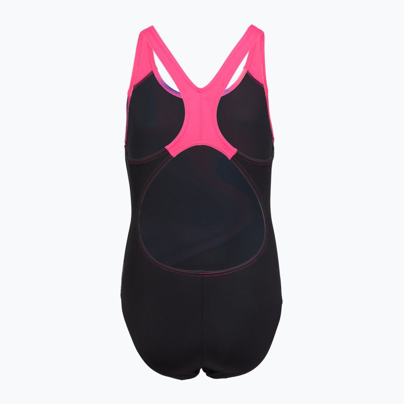 Costume da bagno intero bambino Speedo Digital Placement Splashback pink/anthracite 2