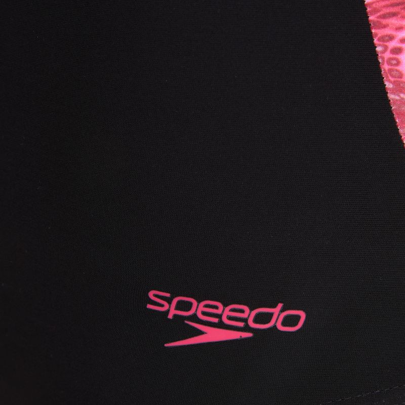 Costume da bagno intero donna Speedo Shaping LunaLustre Printed anthracite/ruby 3