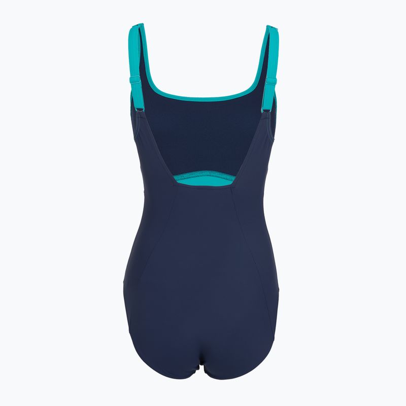 Costume da bagno intero donna Speedo Shaping Contour Eclipse peacock teal/peacoat 2
