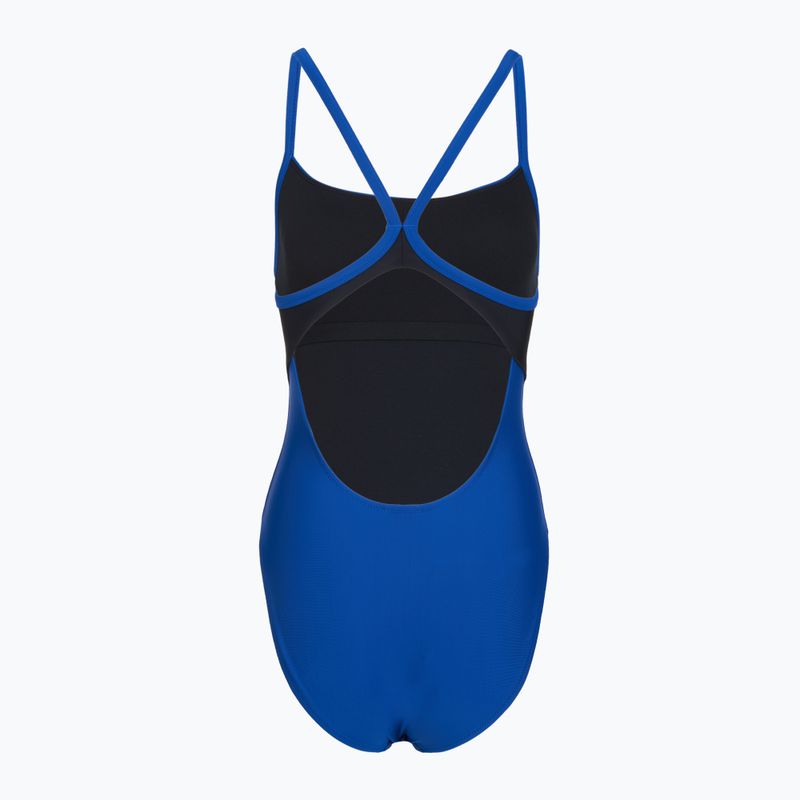 Costume intero donna Speedo Solid Racerback zaffre blue/anthracite 2