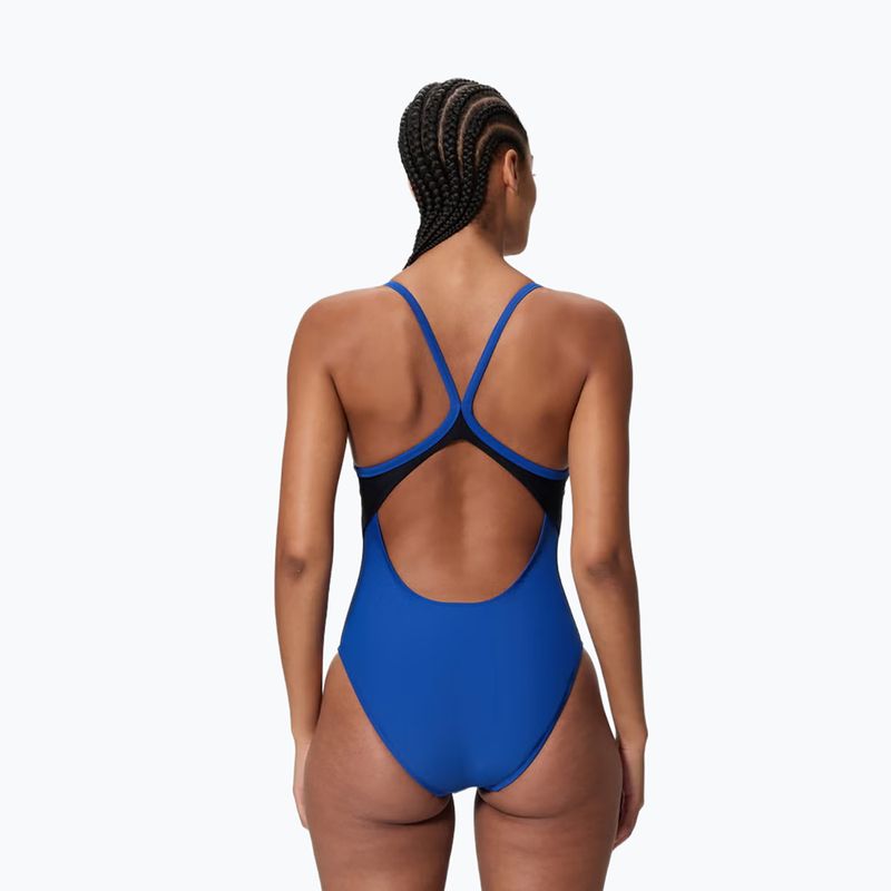 Costume intero donna Speedo Solid Racerback zaffre blue/anthracite 2