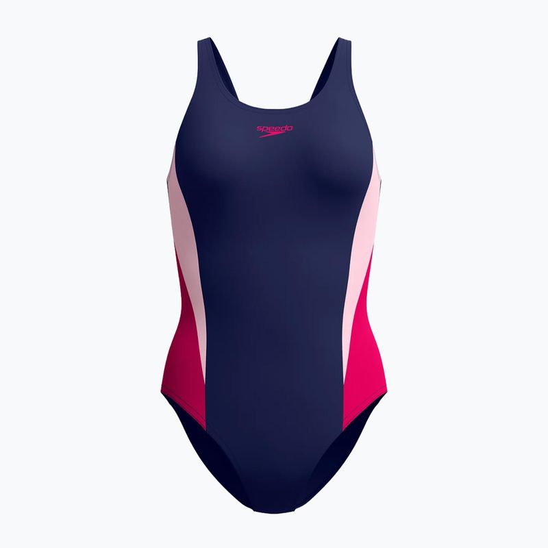 Costume da bagno intero donna Speedo Colourblock 2.0 peacoat/pink 6