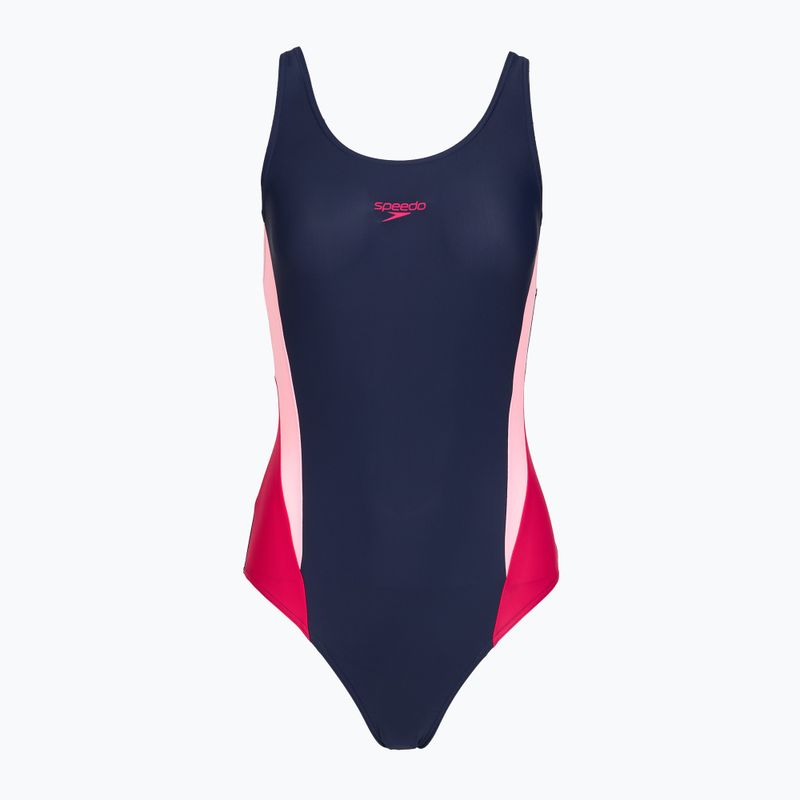 Costume da bagno intero donna Speedo Colourblock 2.0 peacoat/pink 6