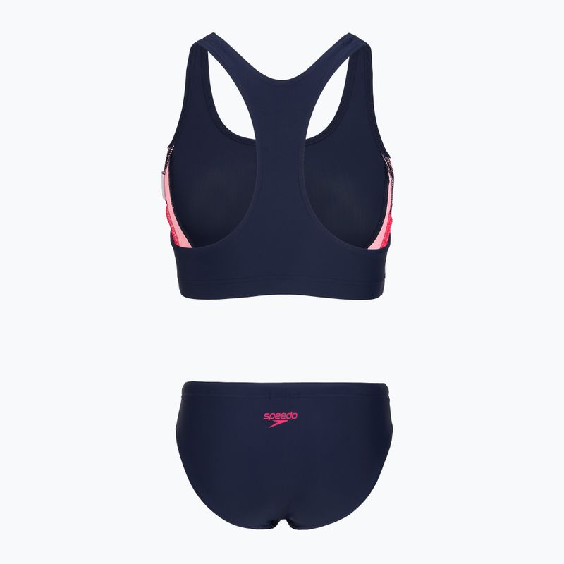 Costume da bagno intero donna Speedo Colourblock Splice 2.0 peacoat/pink 2
