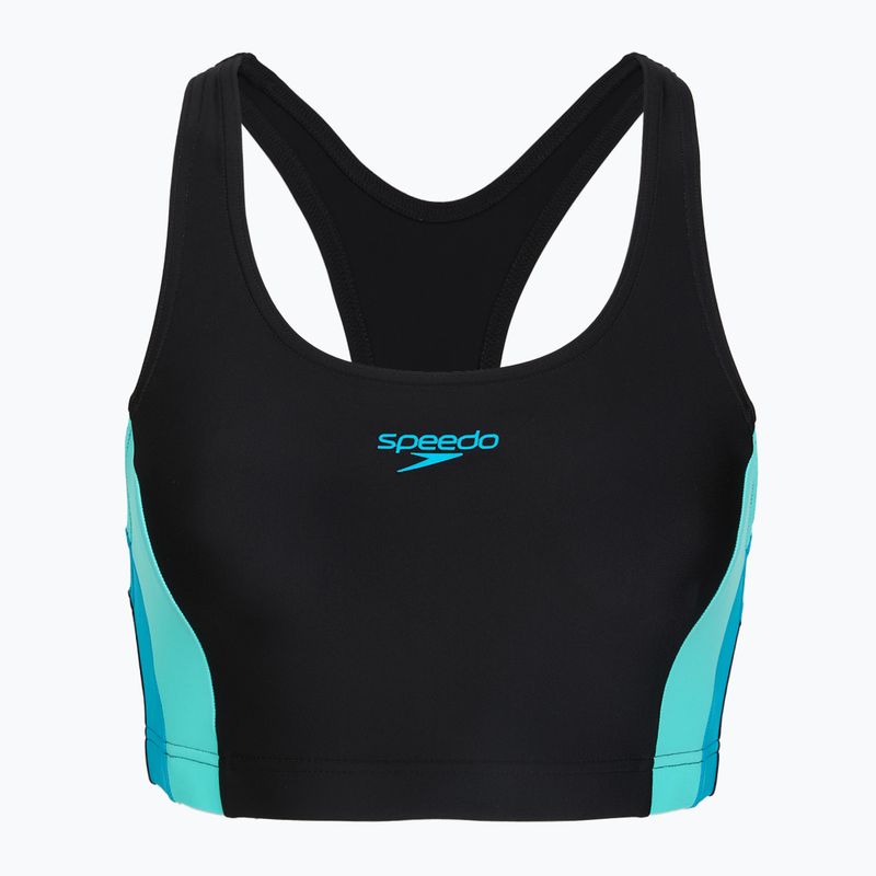 Costume da bagno intero donna Speedo Colourblock Splice 2.0 anthracite/mayanblue 3