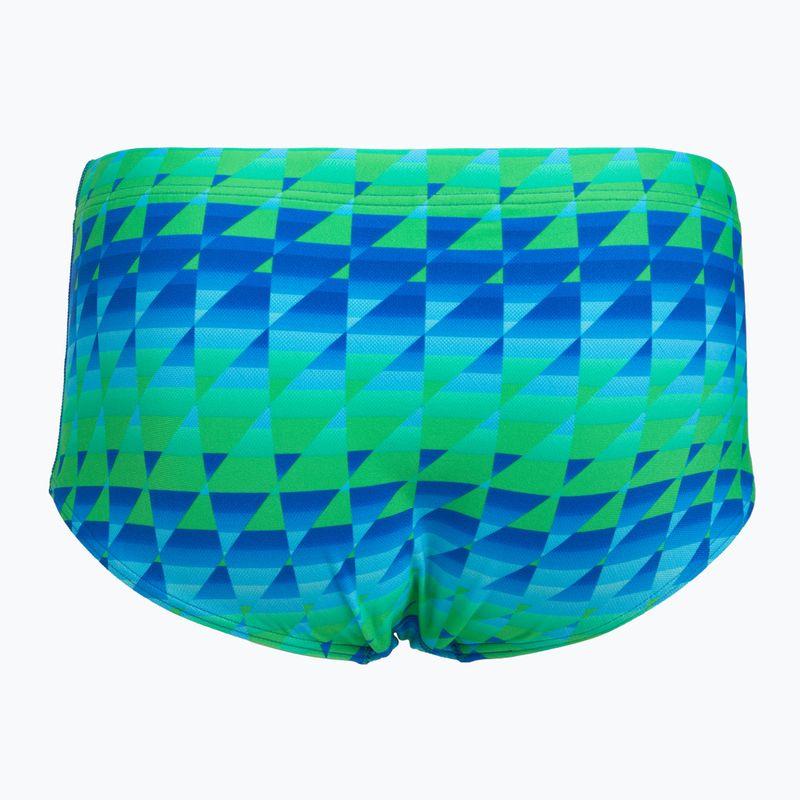 Boxer da nuoto uomo Speedo ML Printed 13.5 cm Brief quilted triangles/lagoon blue 2