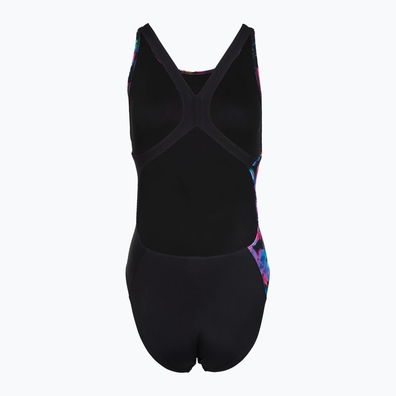 Costume da bagno intero donna Speedo FL Placement Printed Powerback glitchy garden/black 2