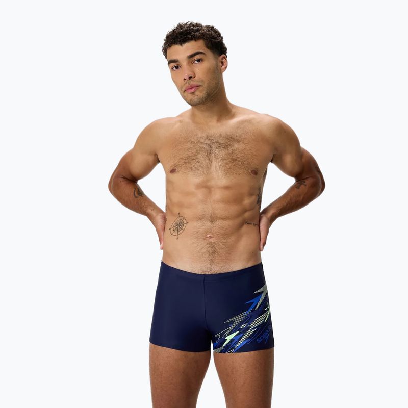 Boxer da bagno uomo Speedo Medley Logo Aquashort peacoat/deep sapphire 3
