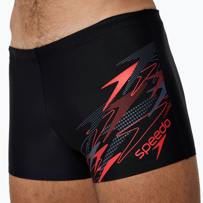 Boxer da bagno uomo Speedo Medley Logo Aquashort anthracite/hrr 5