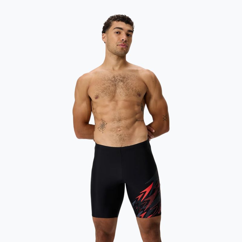 Costume da gara uomo Speedo Medley Logo Jammer anthracite/hrr 2