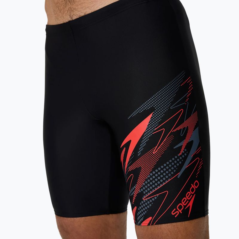 Costume da gara uomo Speedo Medley Logo Jammer anthracite/hrr 5