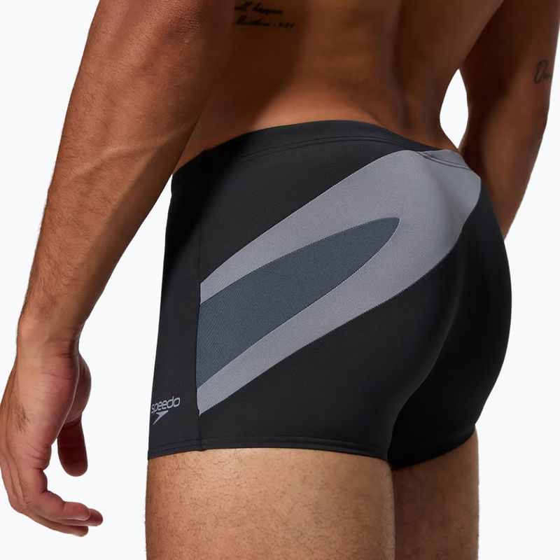 Boxer da bagno uomo Speedo Hyperboom Aquashort anthracite/coin grey 5