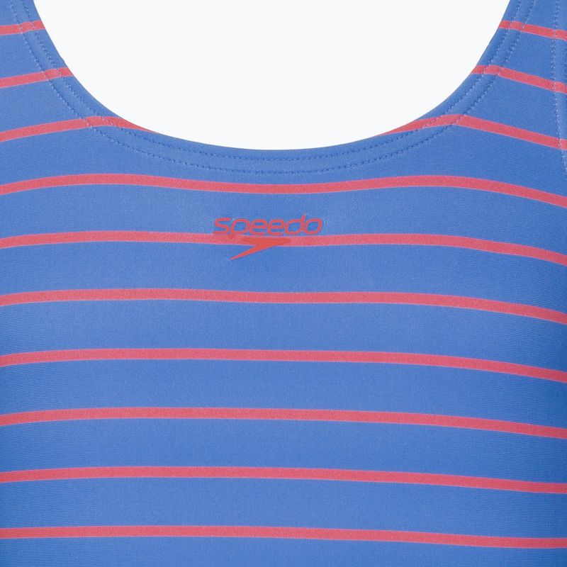 Costume da bagno intero bambino Speedo Stripe Print Medalist periwinkle blue 3