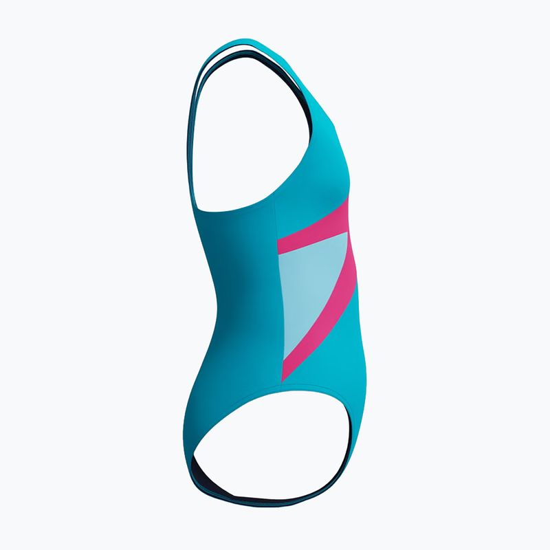 Costume da bagno intero per bambini Speedo Hyperboom Butterfly Back Mayan Blue/Margarita Pink 4