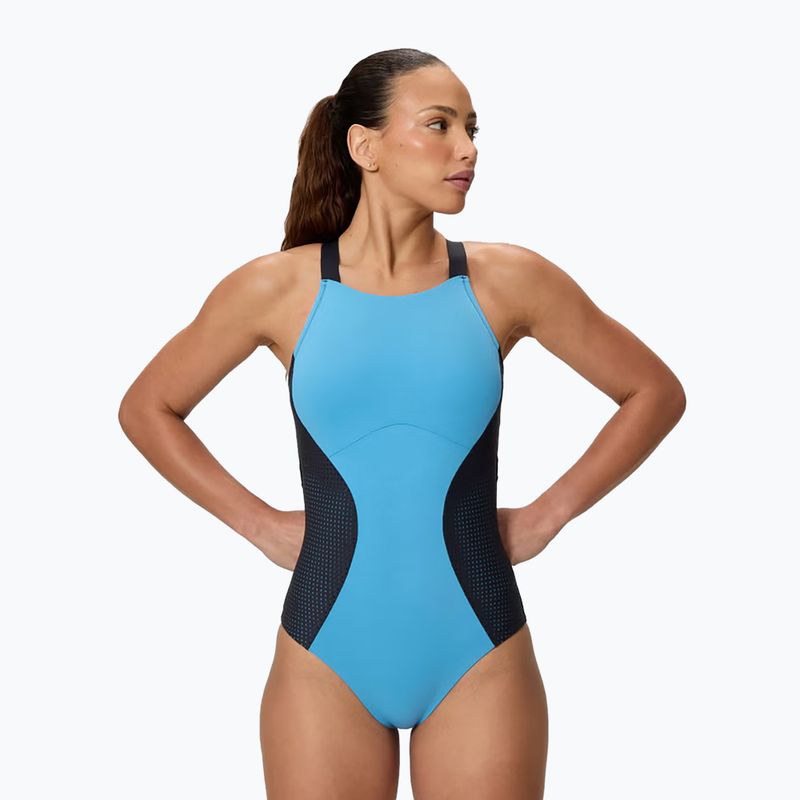 Costume intero da donna Speedo Sculpture High Neck Contour