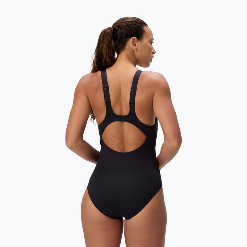 Costume intero da nuoto donna Speedo Sculpture Butterfly Back anthracite 2